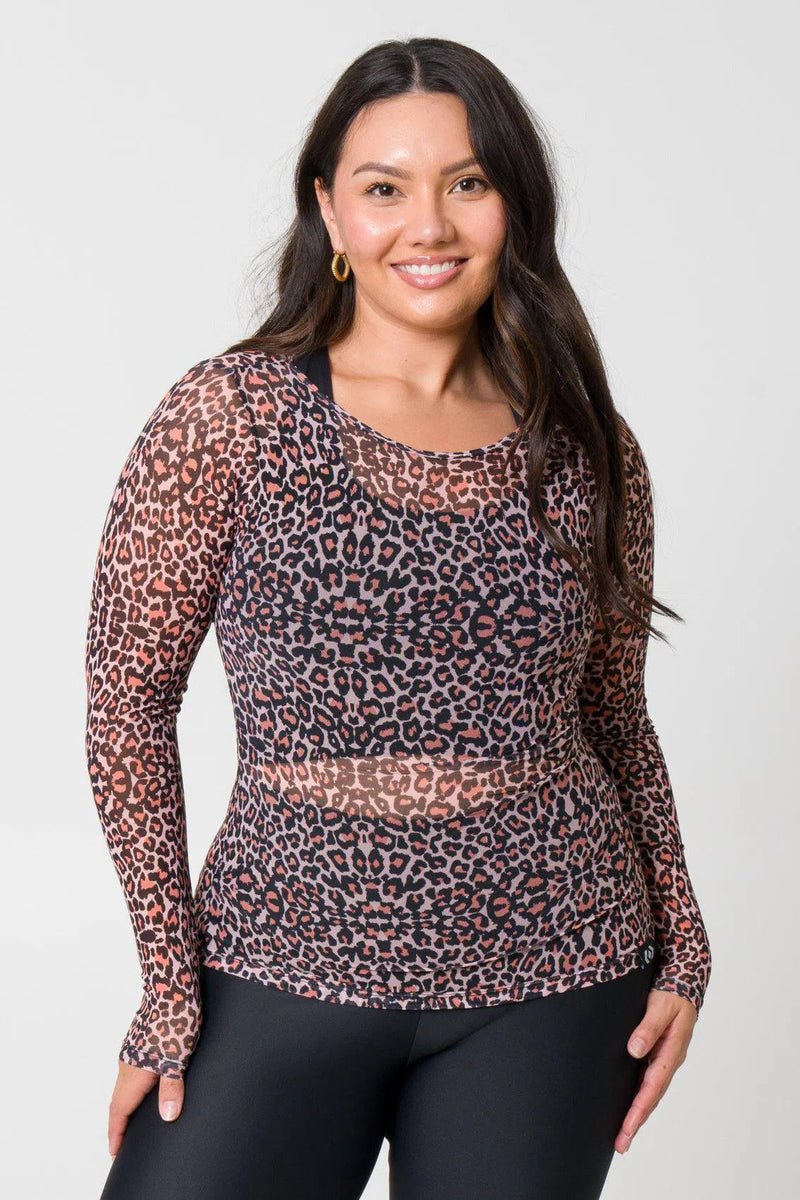Net Fitted Long Sleeve Tee - Find Your Wild