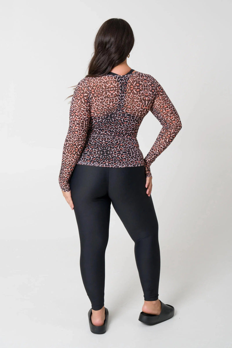 Net Fitted Long Sleeve Tee - Find Your Wild