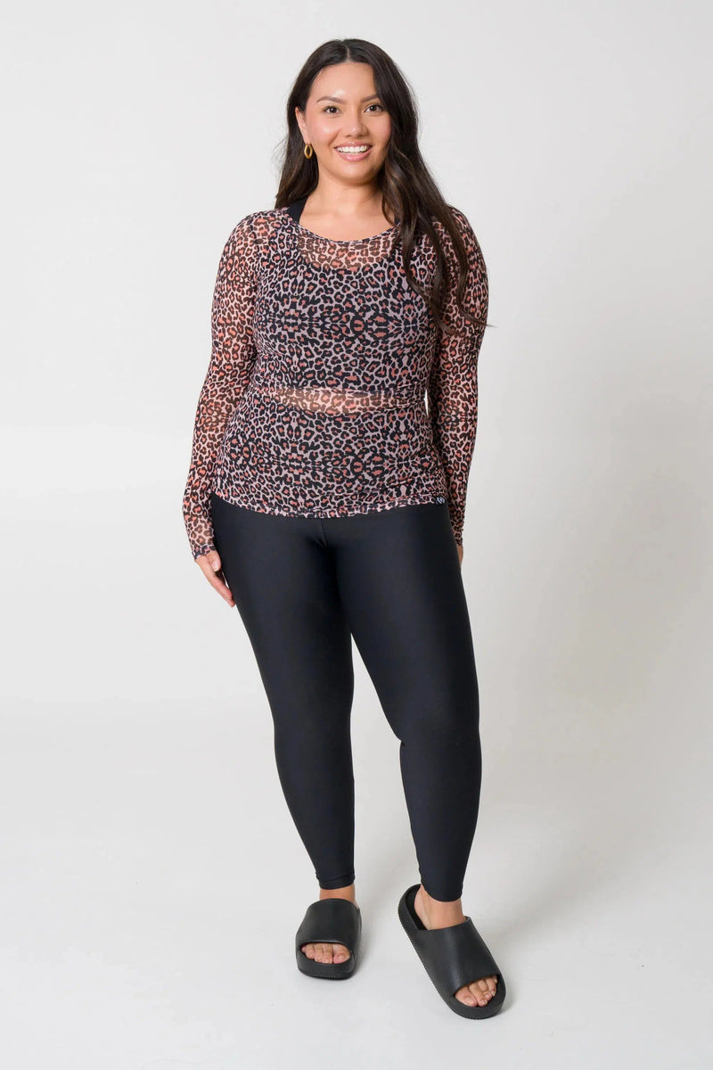 Net Fitted Long Sleeve Tee - Find Your Wild