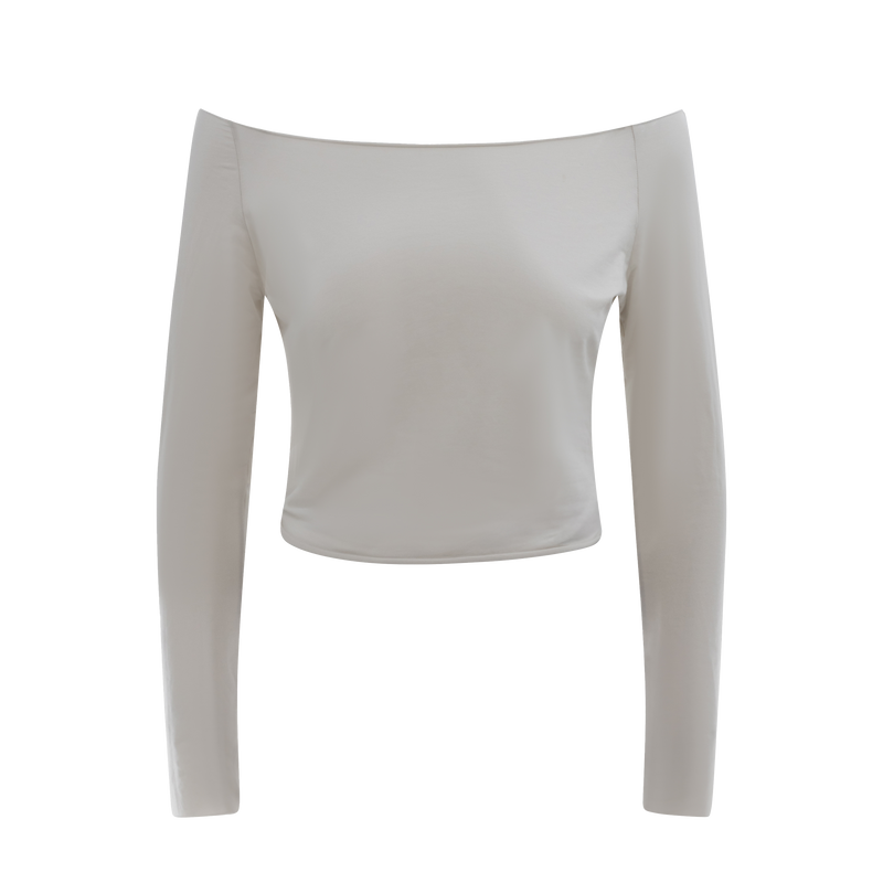 Lounge Off Shoulder Top Fog