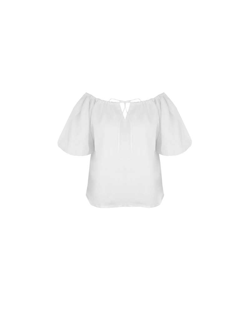 HYDRA OFF SHOULDER BLOUSE WHITE