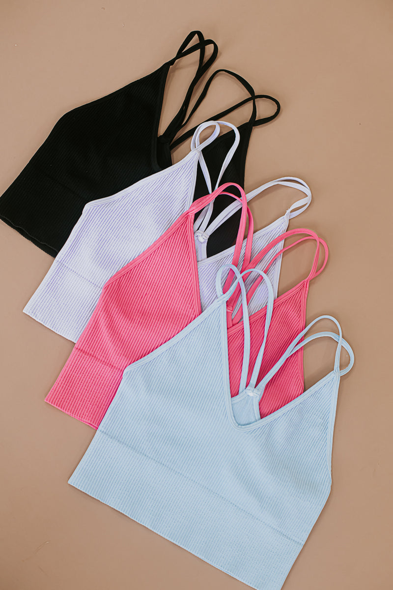 Strappy Cut Out Back Tank, Blue