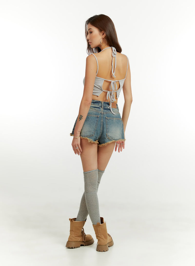 Cut Out Sleeveless Top CU421