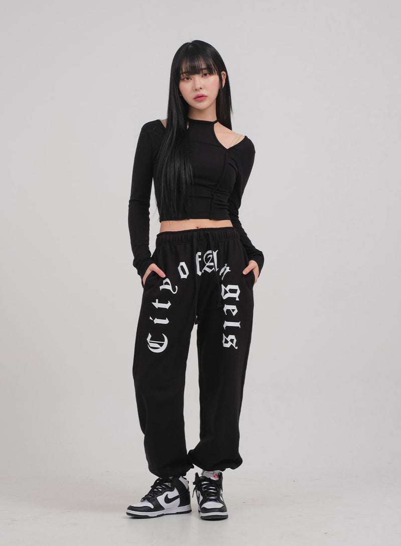 Cut Out Long Sleeve Top C0302