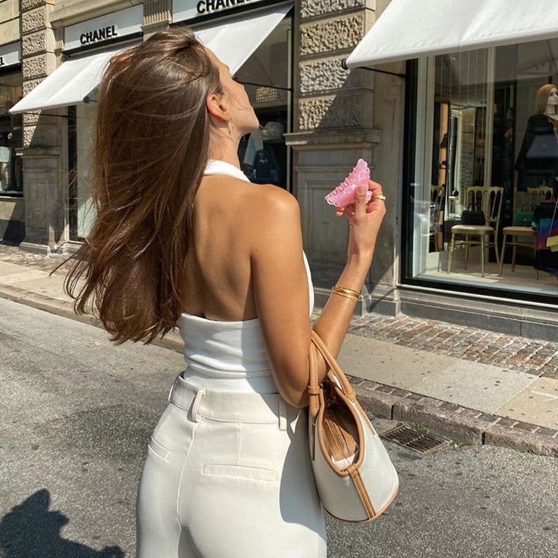 Halter Backless Tank Tops