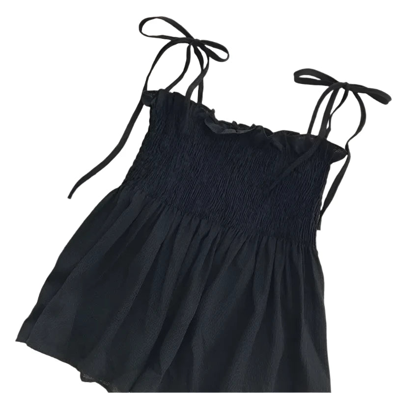 Sexy Bow Halter Tank Top - Women’s Backless Summer Crop Top, Casual Bandage Camisole