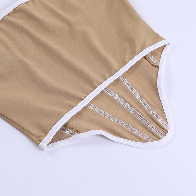 Contrast Color Backless Tube Top for a Sexy Summer Look