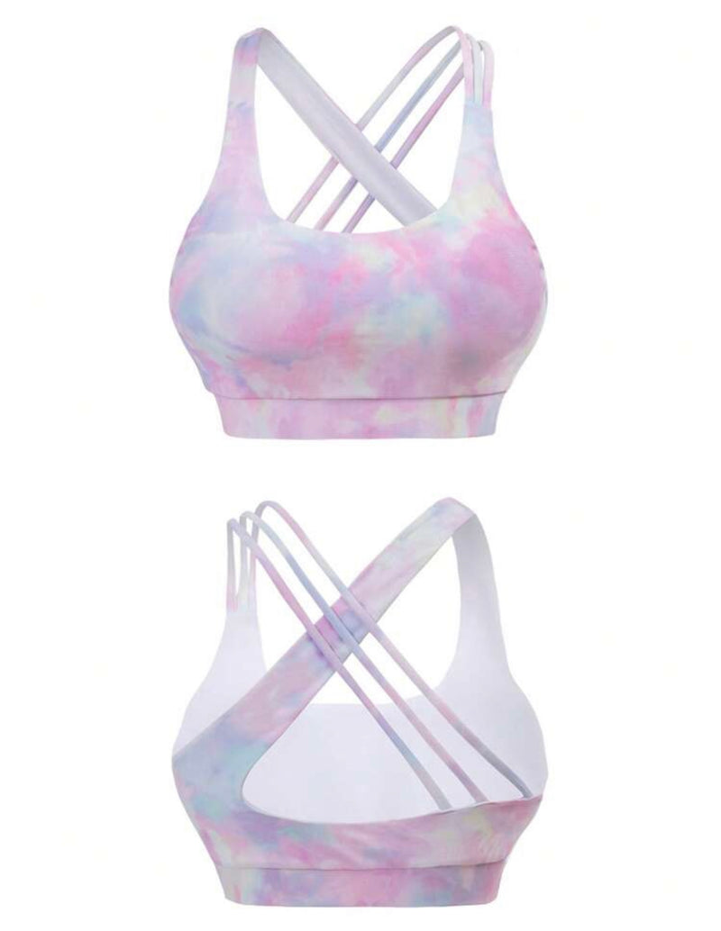 Criss Cross Backless Sports Bra workout tops