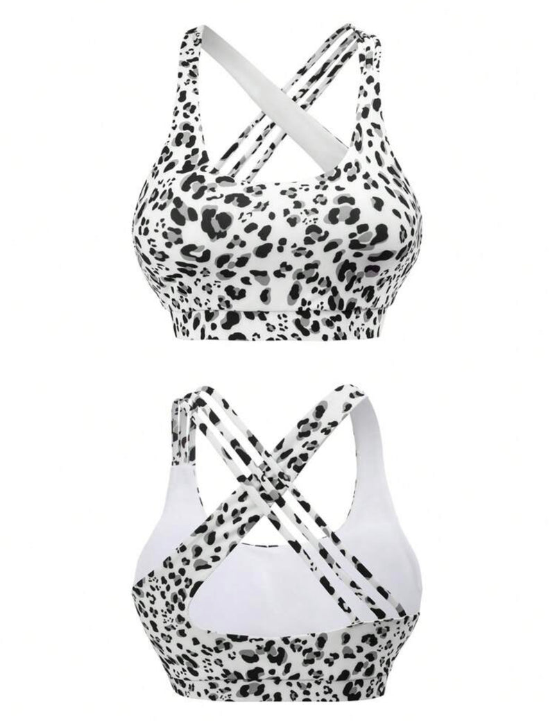 Criss Cross Backless Sports Bra workout tops