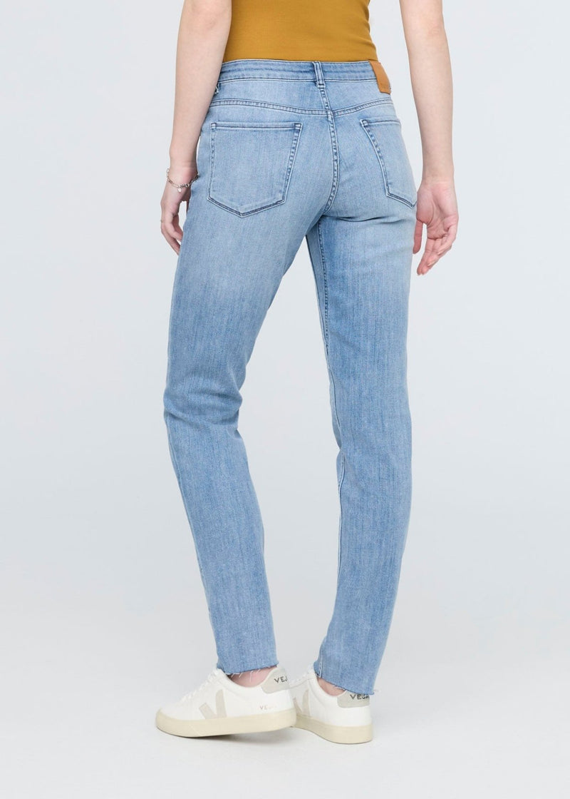 Performance Denim Girlfriend - Hazy Blue (raw hem)