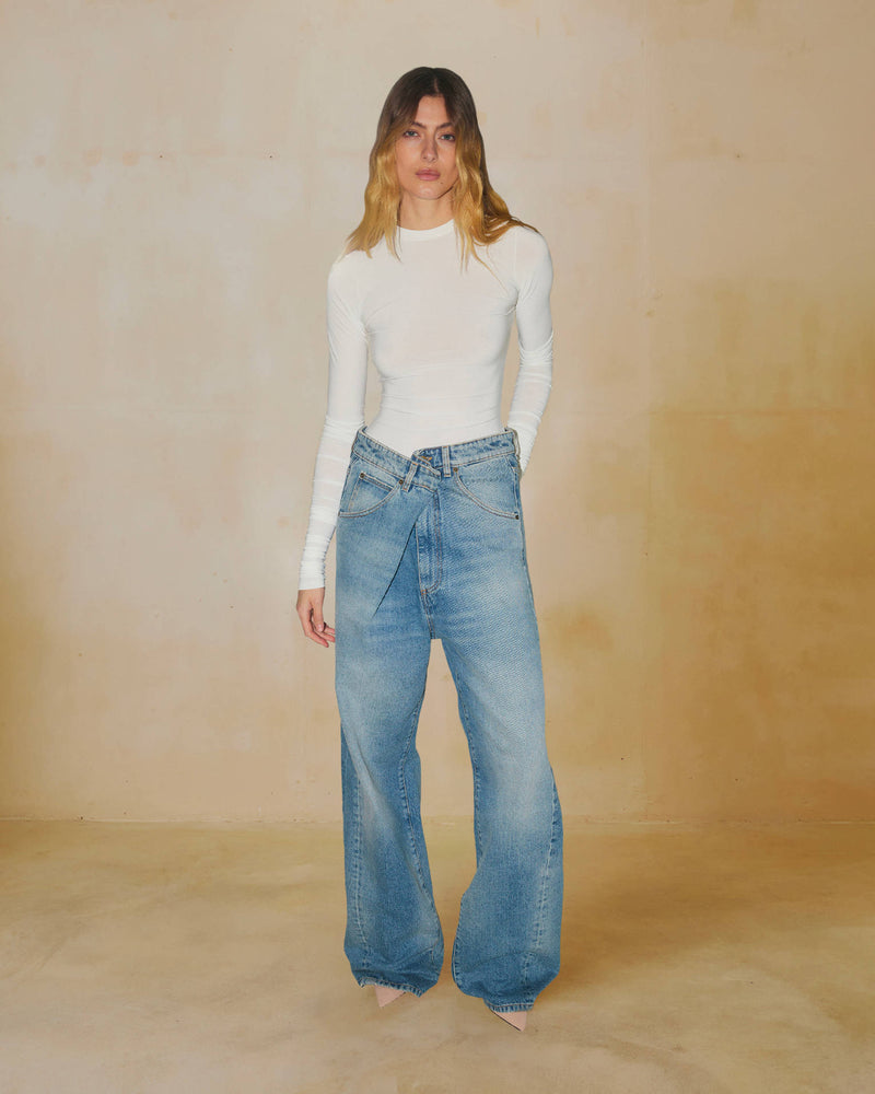 INES - FOLD OVER DENIM