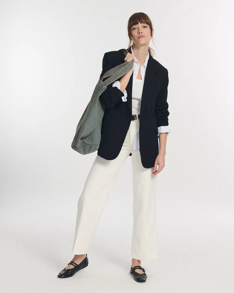 Large right jeans swann white