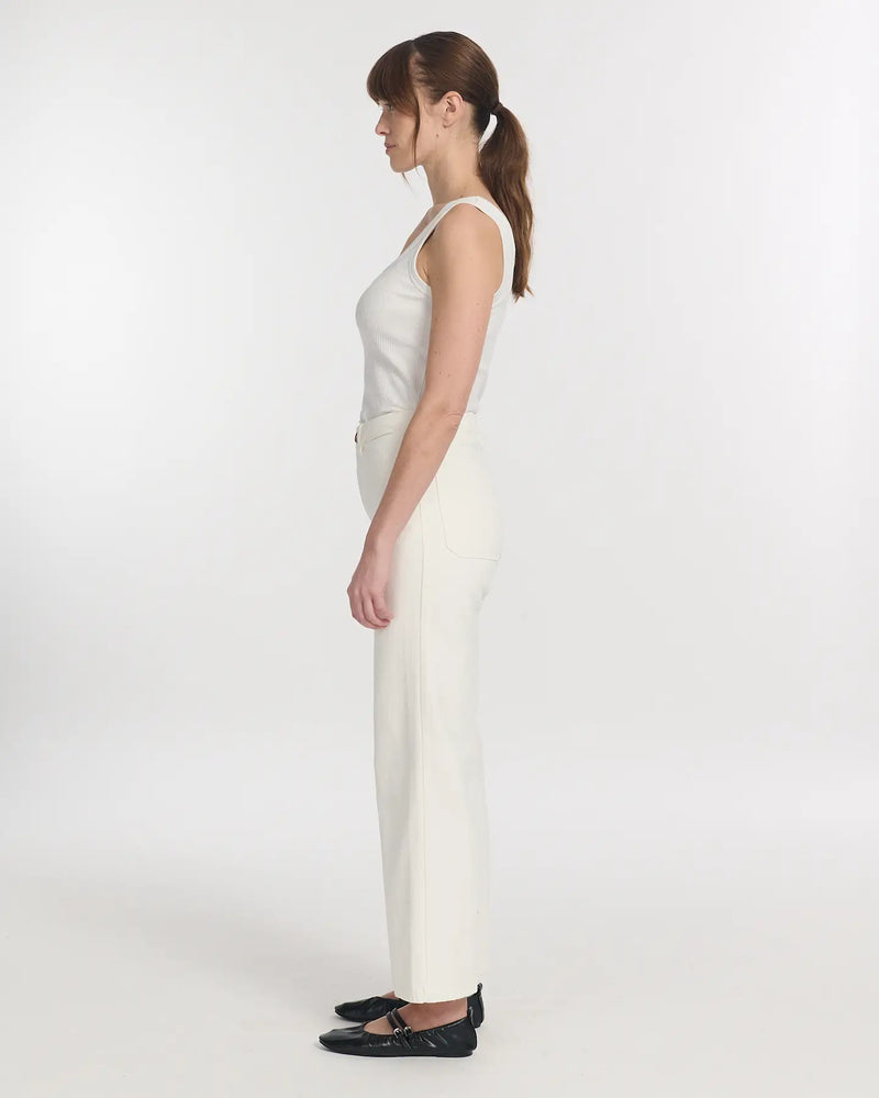Large right jeans swann white