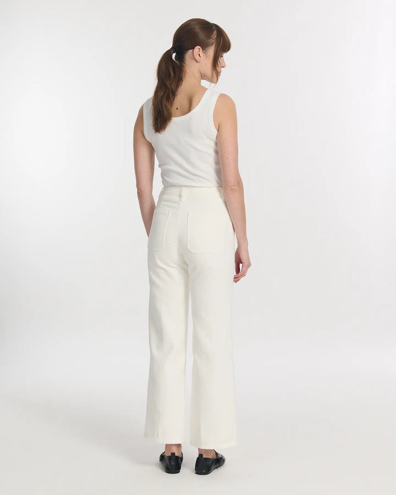Large right jeans swann white