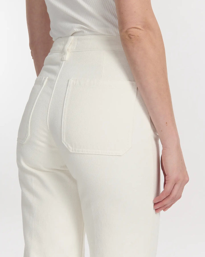 Large right jeans swann white