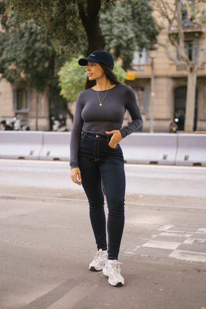 SKINNY HIGH RISE - RAW DENIM