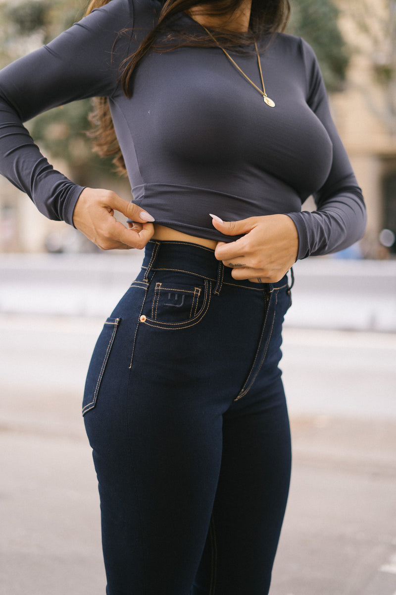 SKINNY HIGH RISE - RAW DENIM