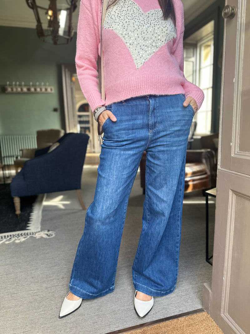 Harper Wide Leg Jean Denim