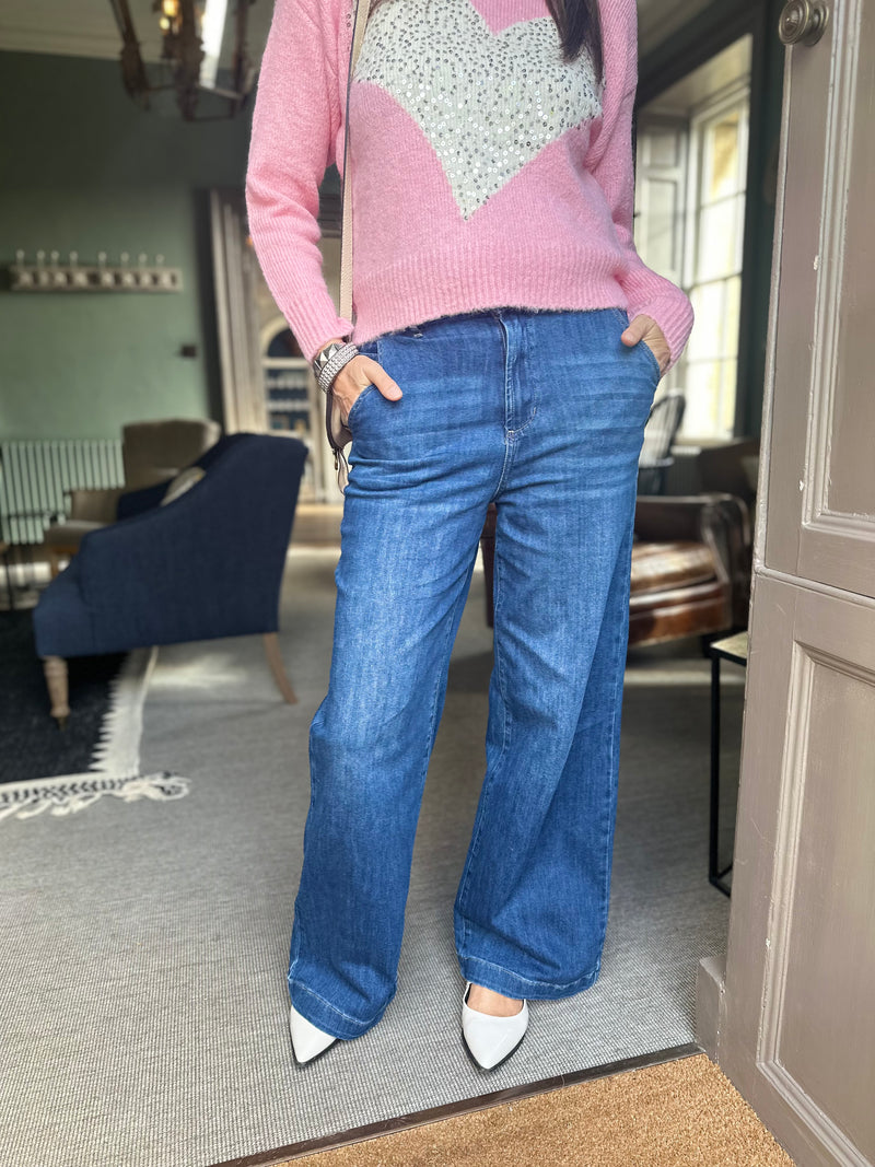 Harper Wide Leg Jean Denim