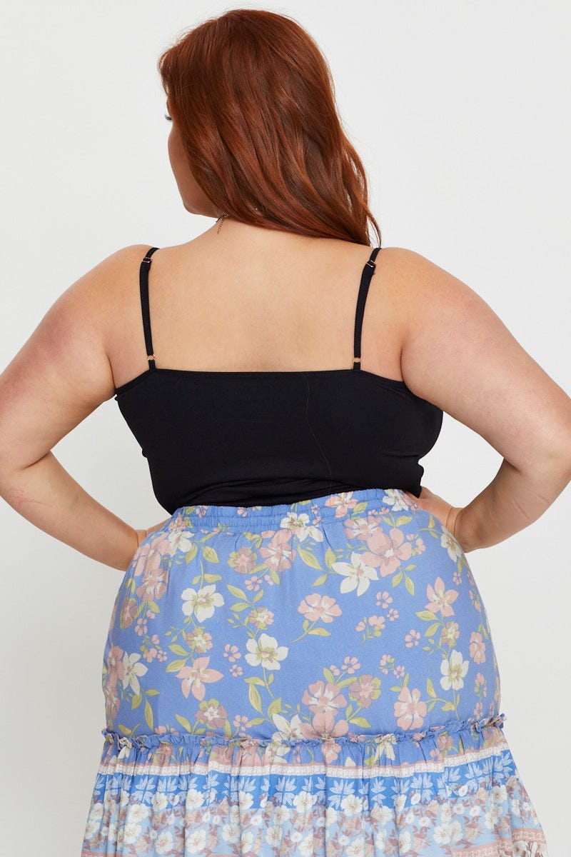 Black Singlet Top Seamless