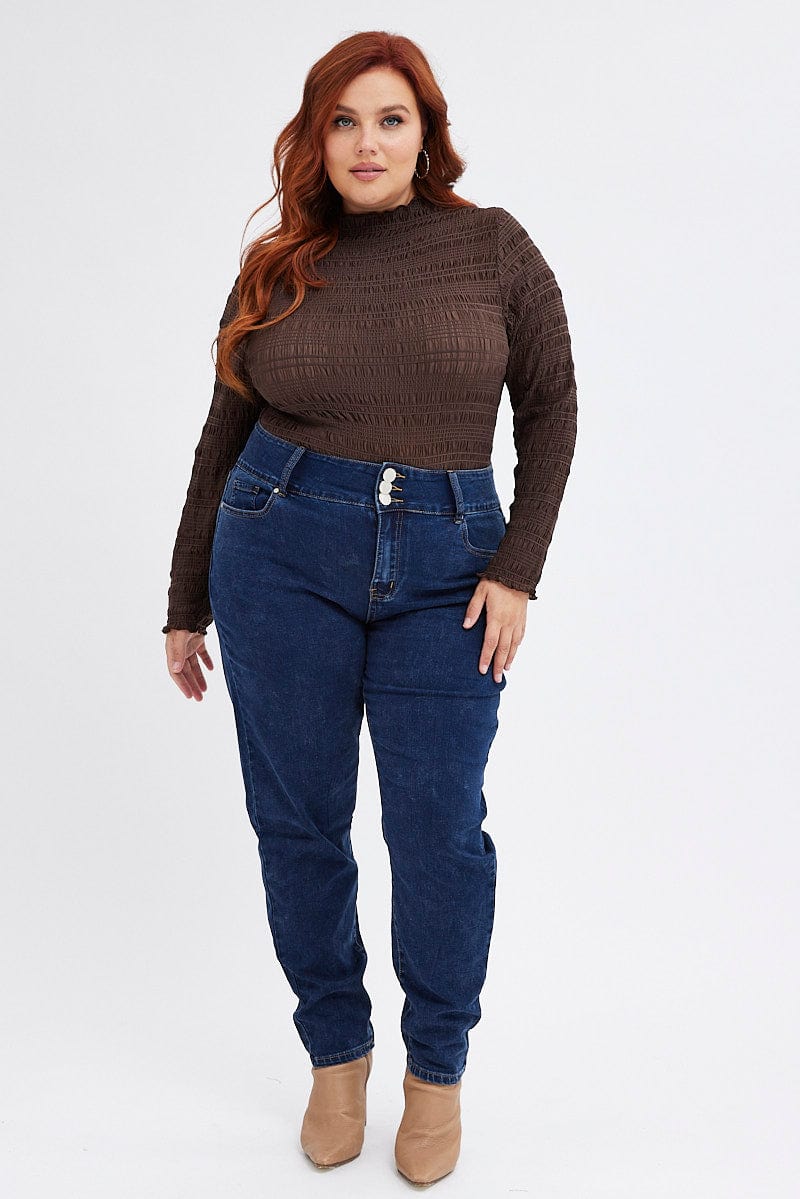 Denim Skinny Denim Jeans High Rise