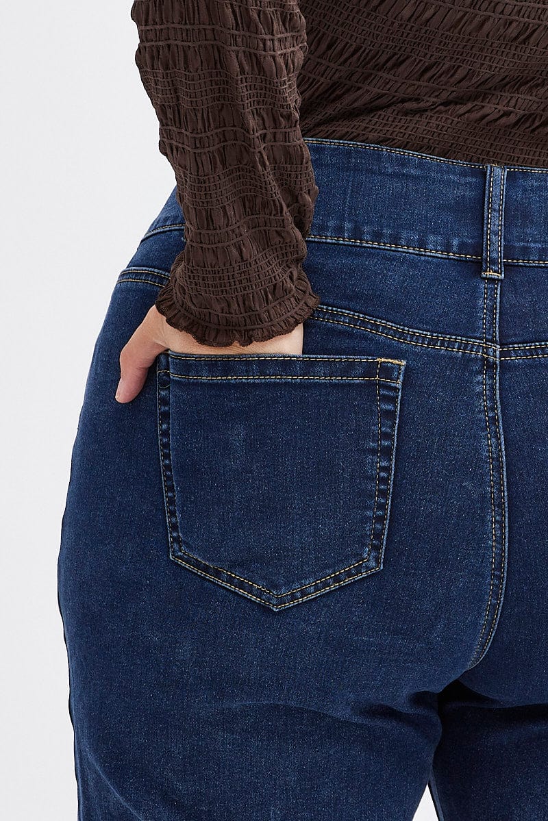 Denim Skinny Denim Jeans High Rise