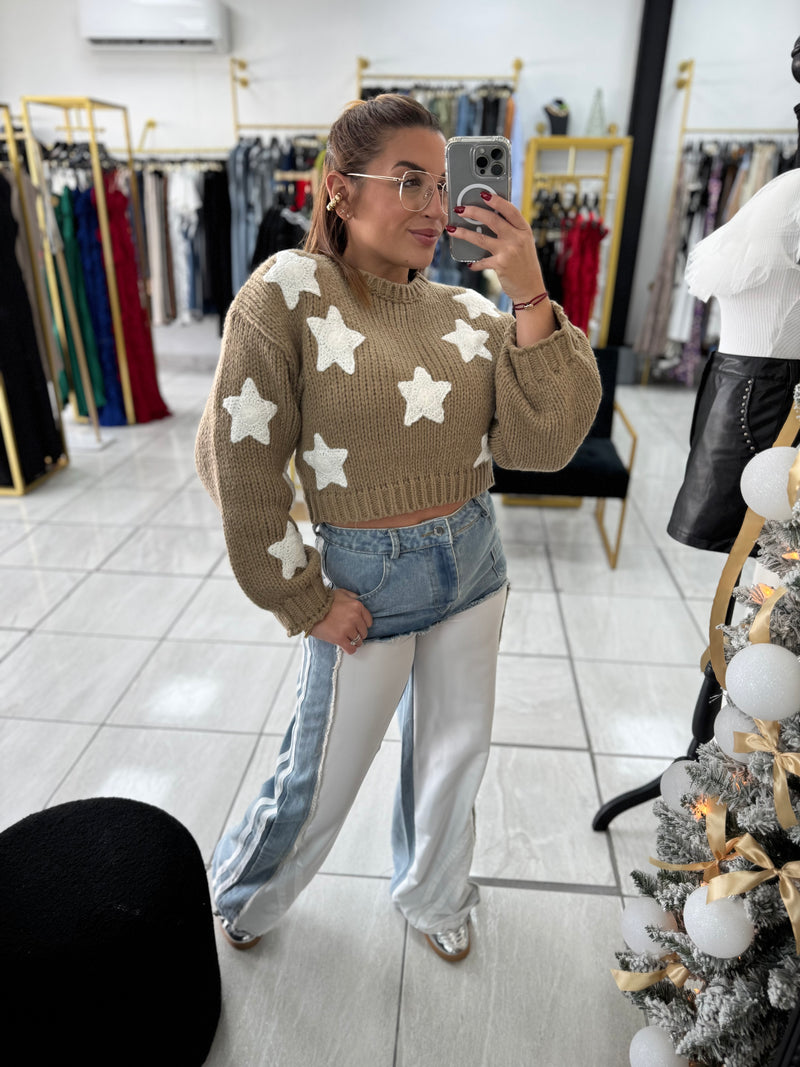 White Denim Track Jeans