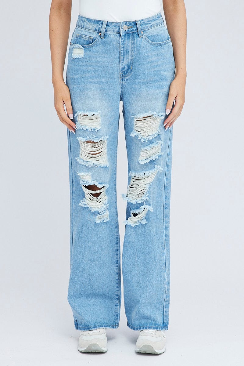 Denim 90's Wide Leg Jeans