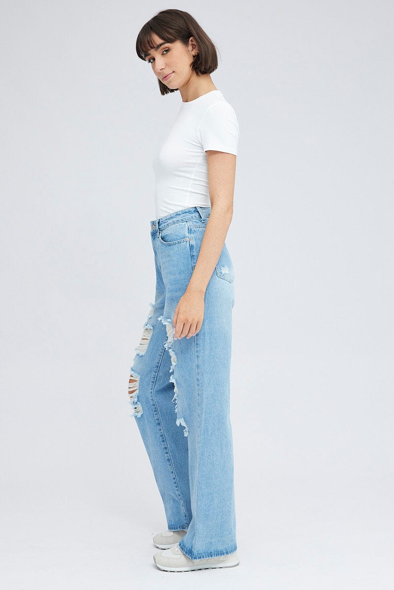 Denim 90's Wide Leg Jeans