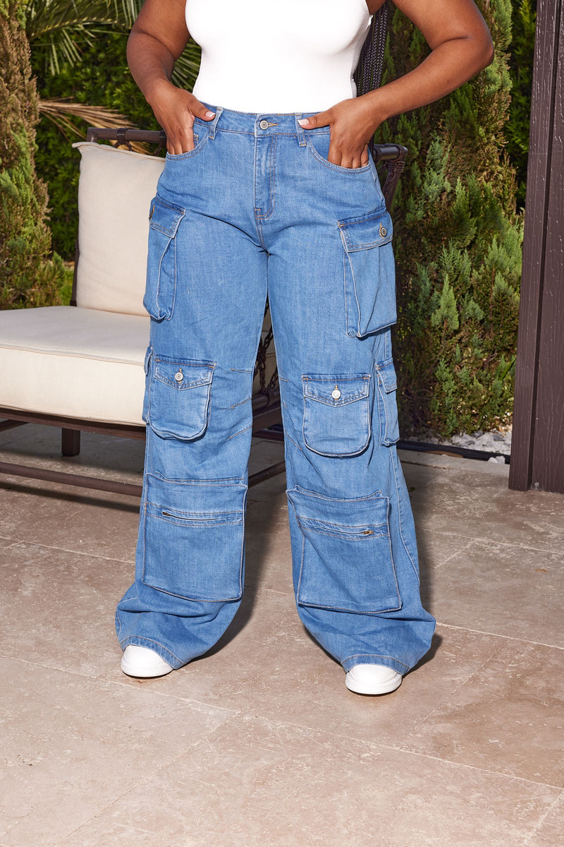 The “Just in Time” Denim Cargo Jeans