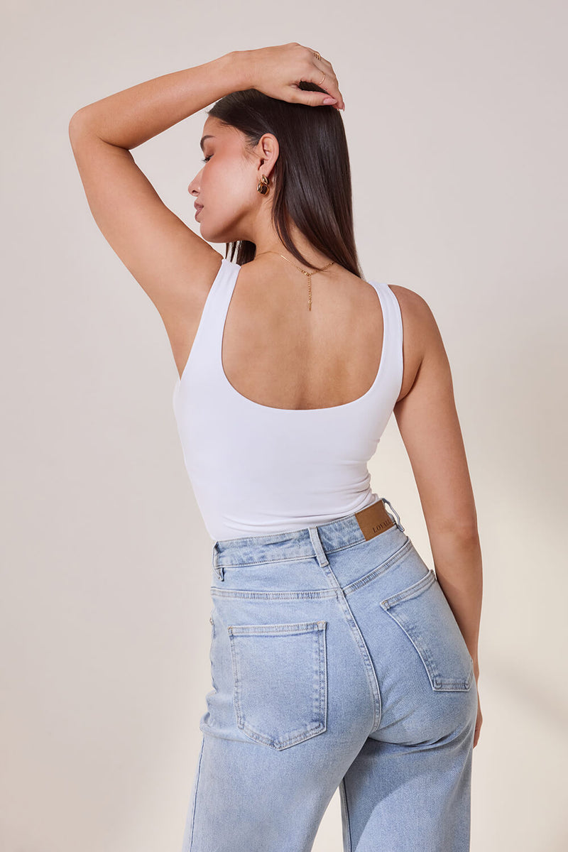 Wide Leg Jeans - Light Bleach