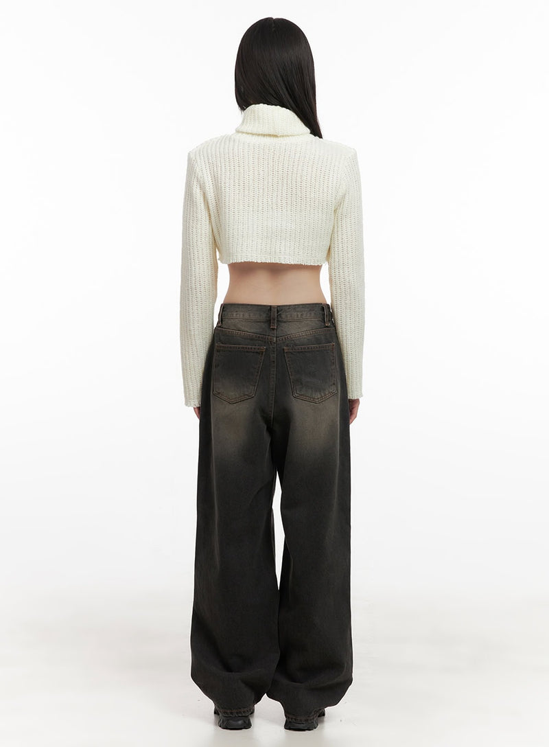 Celina Washed Baggy Wide-Leg Jeans CD426