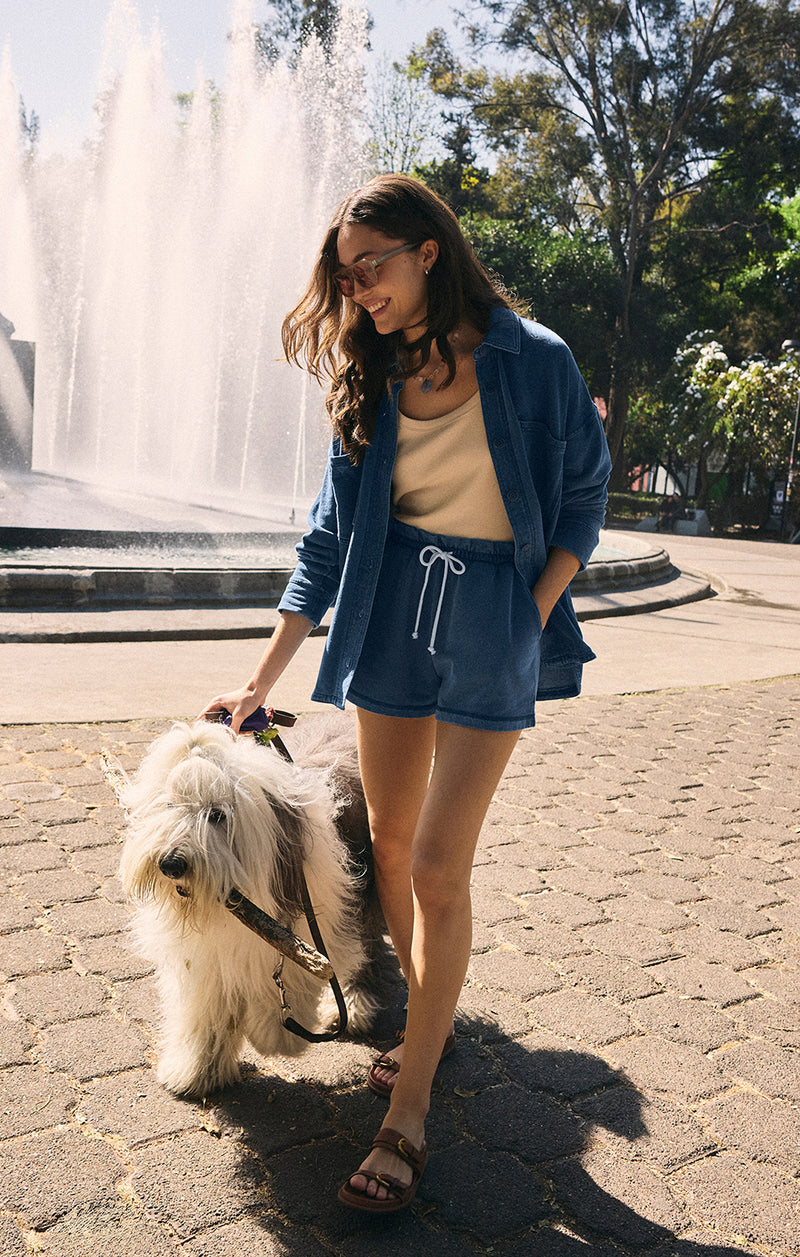 Gael Knit Denim Short