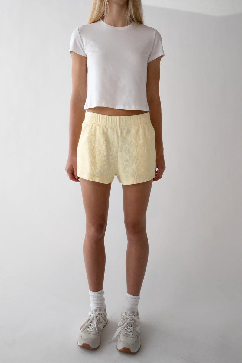 ELASTIC WAIST SHORT