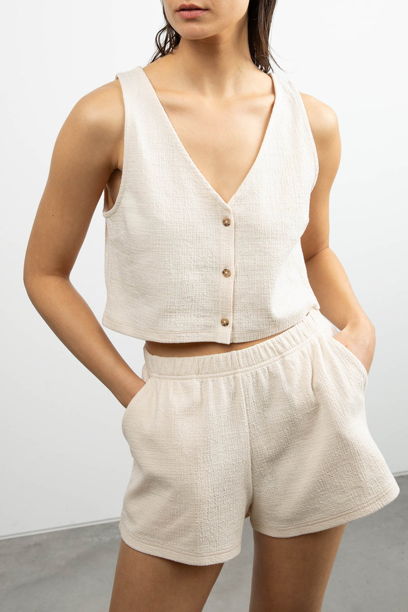 ELASTIC WAIST SHORT