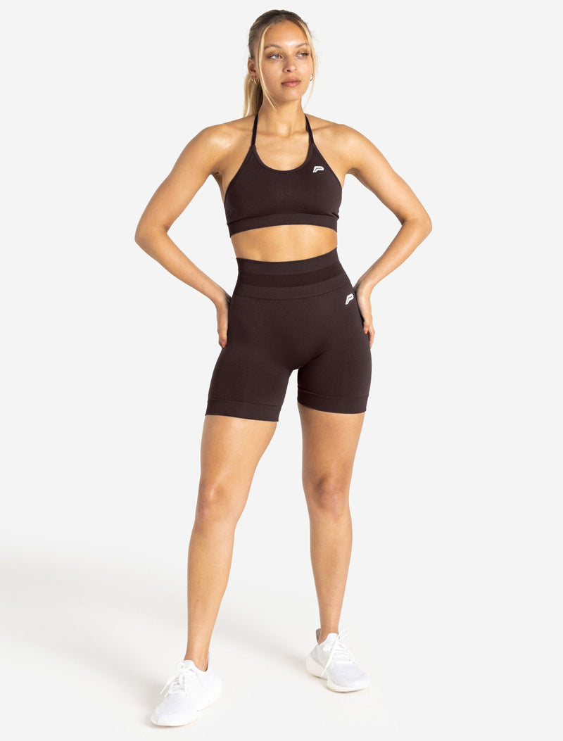 Scrunch Seamless Shorts - Chocolate Plum