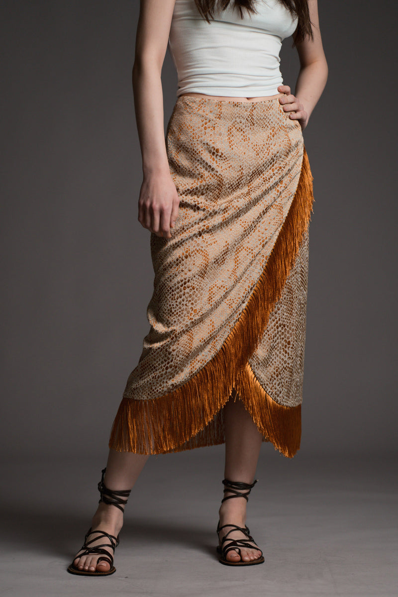 Kasbah Fringed Skirt