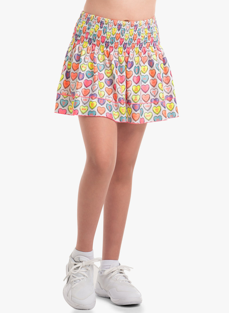 Candy Crush Smocked Skirt - Girls