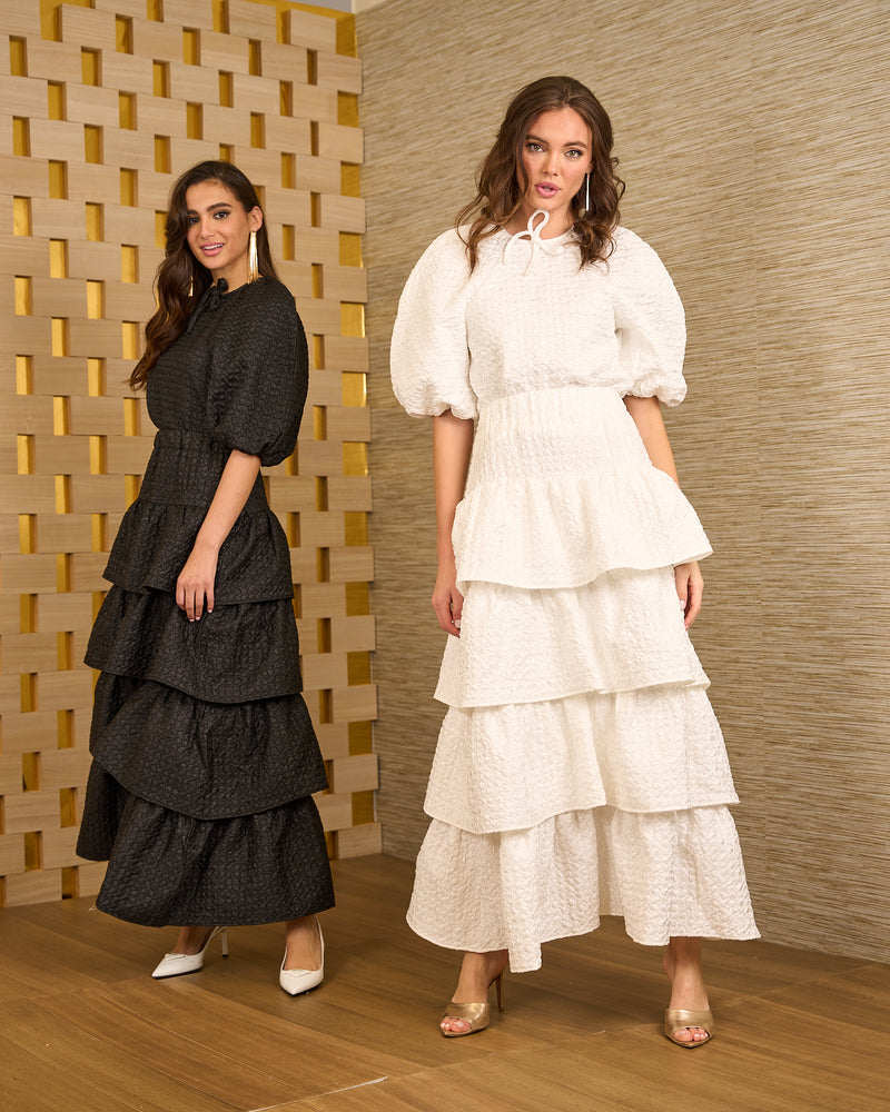 Textured Layered Skirt