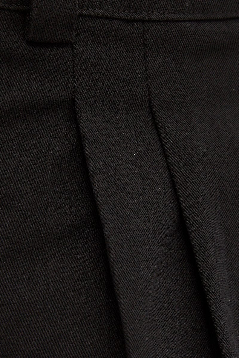 Black Mini Skirt Low Rise