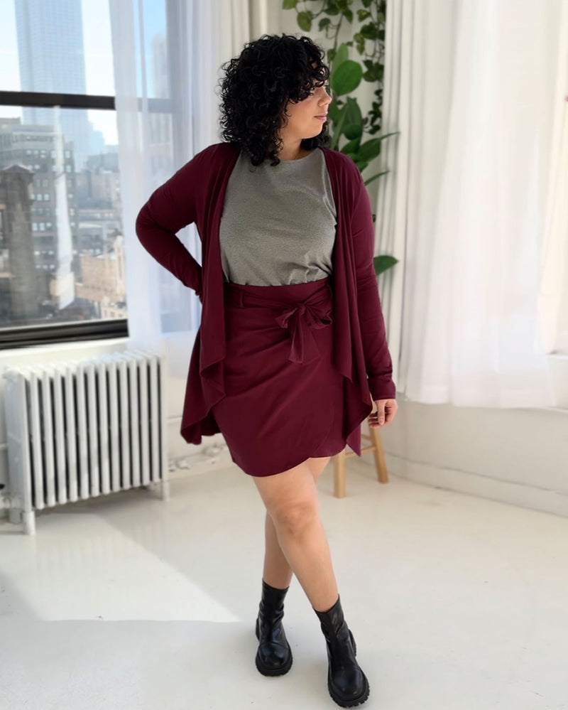 TULIP skirt in Currant