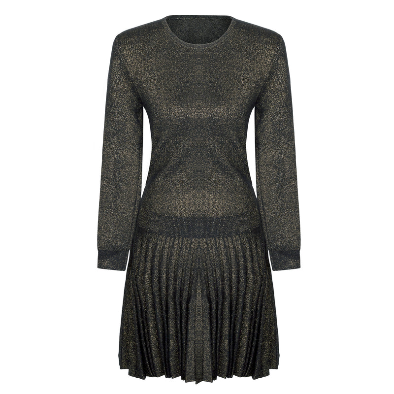 MM TOP - BLACK GOLD LUREX