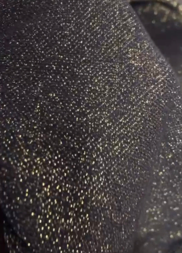 MM TOP - BLACK GOLD LUREX
