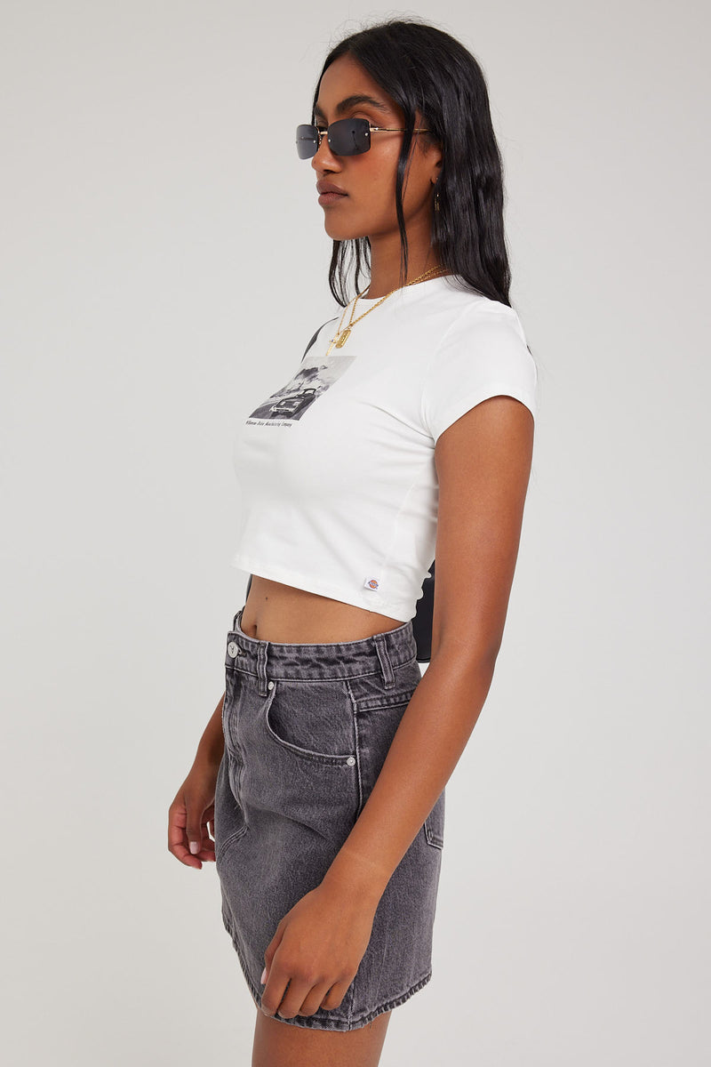 Abrand ALINE SKIRT RICKI WASHED BLACK