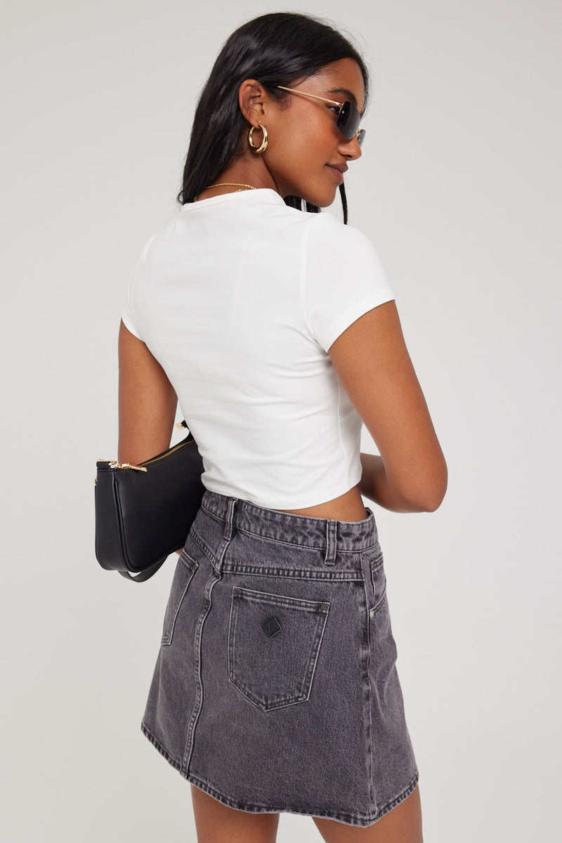 Abrand ALINE SKIRT RICKI WASHED BLACK