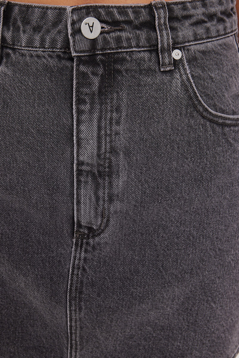 Abrand ALINE SKIRT RICKI WASHED BLACK