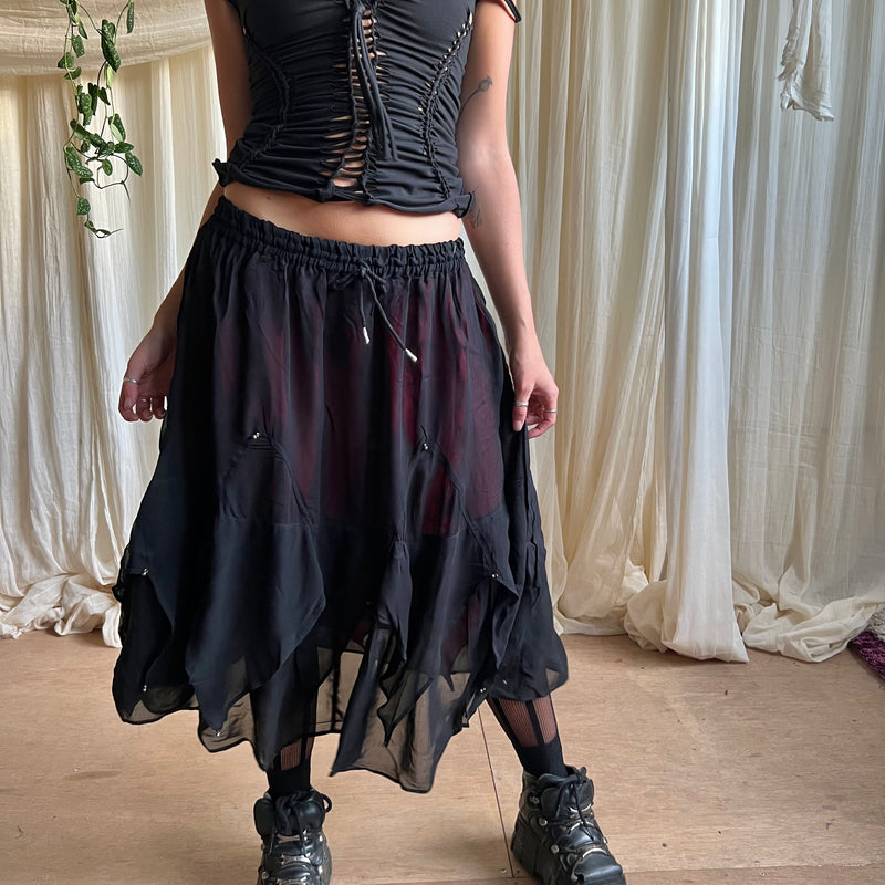 Pixie Chiffon Midi Skirt