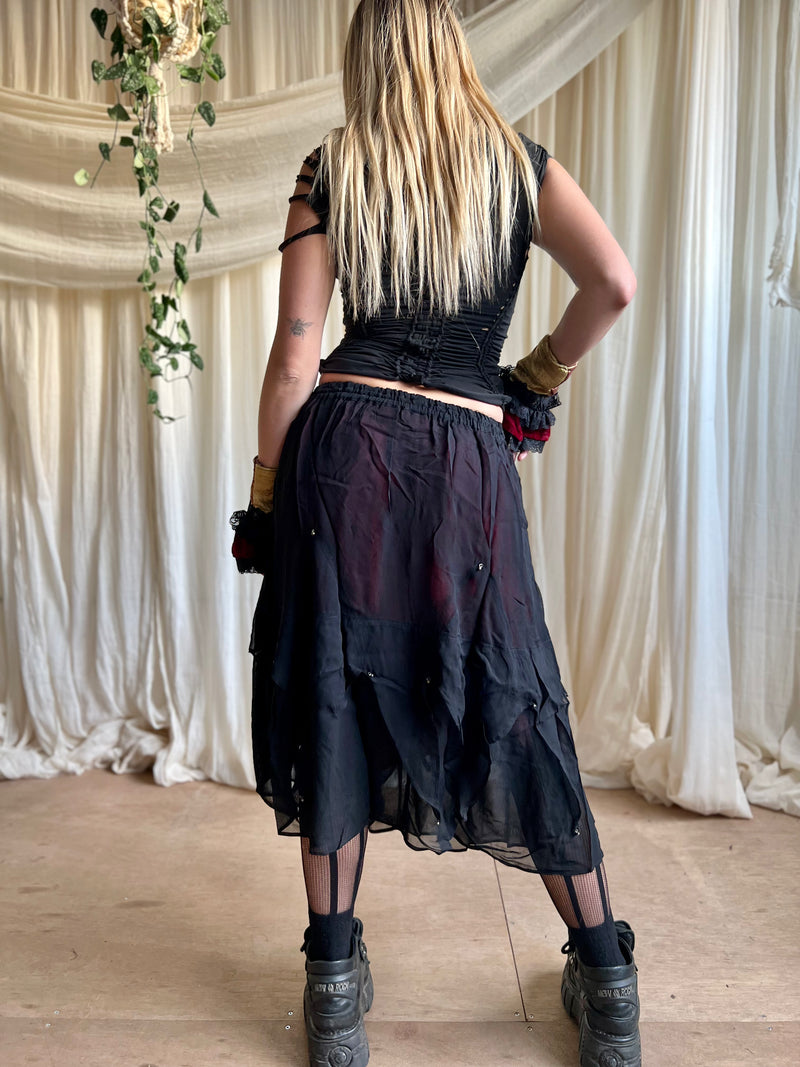 Pixie Chiffon Midi Skirt