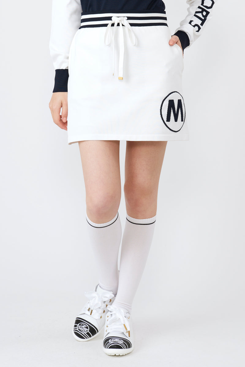 Big logo knit skirt (801J2550)