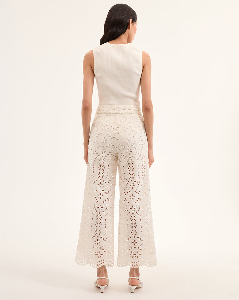 Kemper Cotton Eyelet Pant